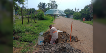 COMAPA Altamira repara fugas de agua potable en Zona Miramar