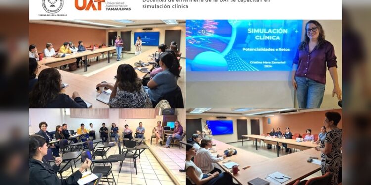 Docentes de Enfermería de la UAT se capacitan en simulación clínica