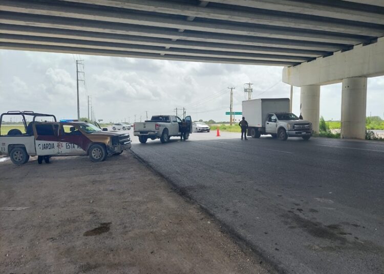 Guardia Estatal participa en Operativo Interinstitucional en Autopista Monterrey-Reynosa