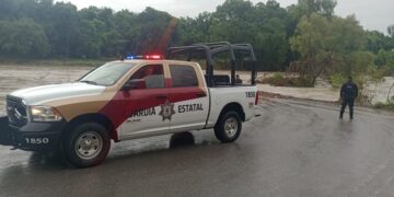 Guardia Estatal realiza patrullajes preventivos en potenciales zonas de inundación