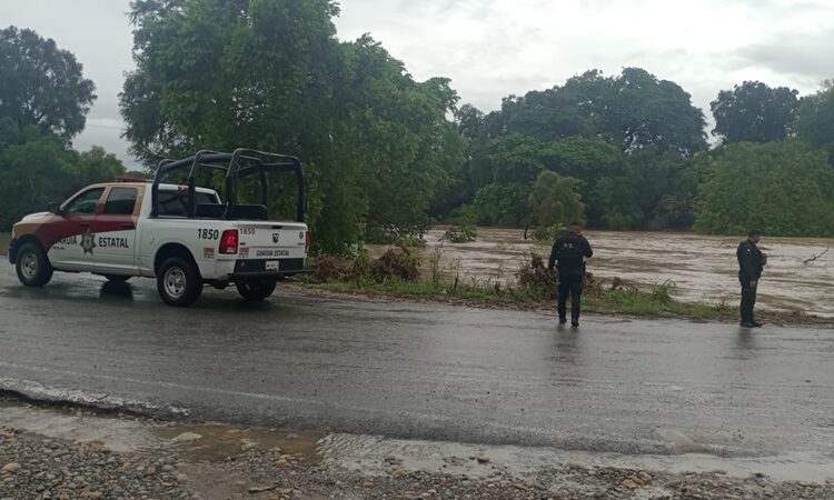 Guardia Estatal realiza patrullajes preventivos en potenciales zonas de inundación