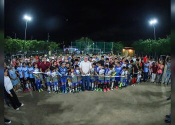 Inaugura alcalde AMM nuevo parque deportivo en el Sector Montealto