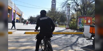 Mantiene agrupamiento ciclista de la Guardia Estatal proximidad en zonas peatonales y turísticas