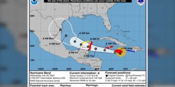 Valle de Texas bajo alerta por huracán “Beryl”