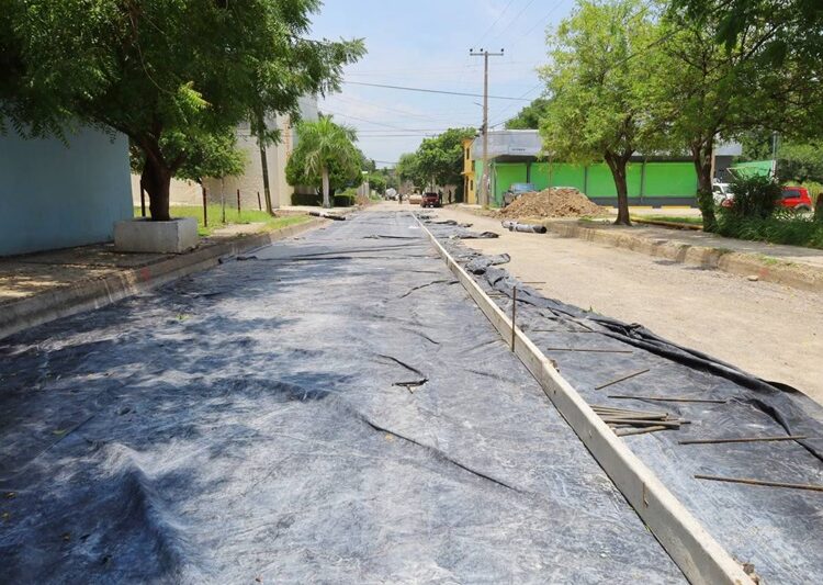 Obras de pavimentación y bacheo de calles en Victoria no se detienen