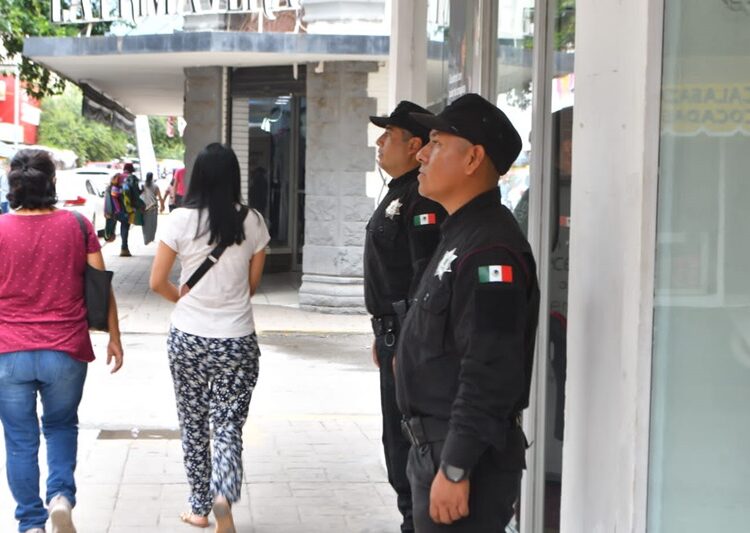Proximidad de la Guardia Estatal en bancos y zonas peatonales preserva seguridad en vacaciones