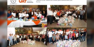 Realiza la UAT colecta de víveres para damnificados por lluvias
