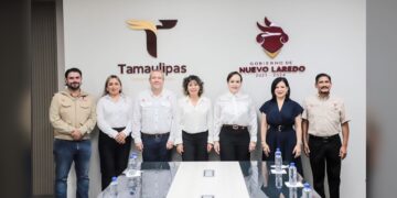 Realiza secretaria Silvia Casas gira de trabajo en Nuevo Laredo