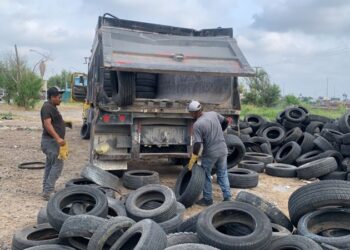 Responde bien ciudadanía a centro de acopio de llantas usadas