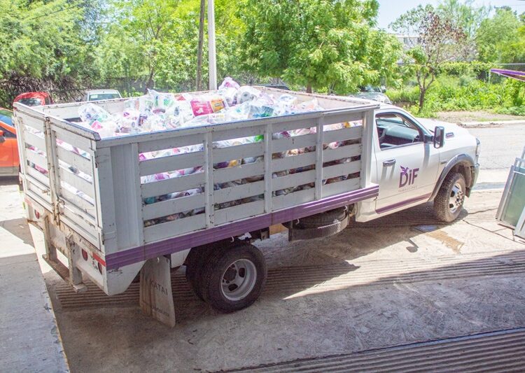 Reúne DIF Tamaulipas más de 17 toneladas de víveres para las familias afectadas por “Alberto”