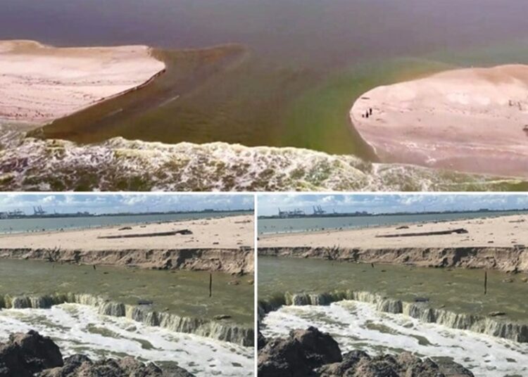 Ruptura del cordón litoral en Altamira: Un fenómeno natural y recurrente