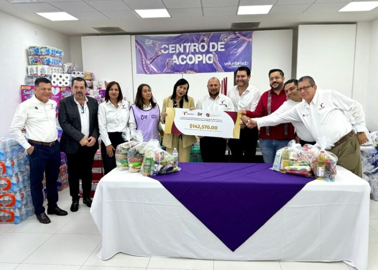 Entrega Secretaría General de Gobierno donativo para damnificados de la tormenta tropical Alberto