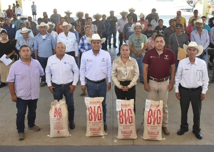 Reciben productores de Palmillas semilla de maíz