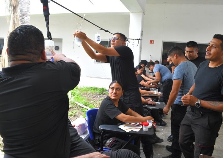 Guardia Estatal inicia cuarto bloque del Curso de Medicina Táctica Policial