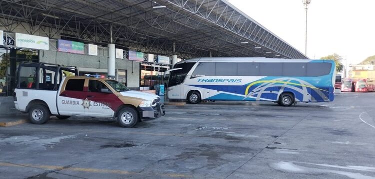 Mantiene Guardia Estatal proximidad en centrales de autobuses