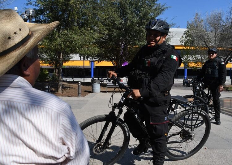 Mantiene agrupamiento ciclista de la Guardia Estatal proximidad en zonas peatonales y turísticas