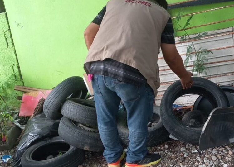 Mantiene SST recorridos para la eliminación de criaderos del dengue