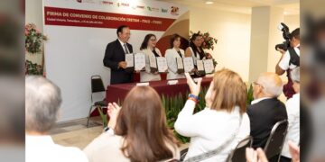 Secretaria de Educación atestiguó la firma del Convenio de Colaboración CRETAM, ITACE e ITABEC