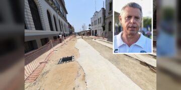 Supervisa Chucho Nader avance de conversión en vialidad de la Zona Centro