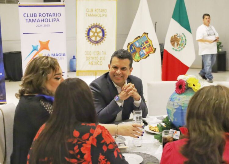 Reconoce Lalo Gattás, espíritu altruista y humanista de Club Rotario Tamaholipa
