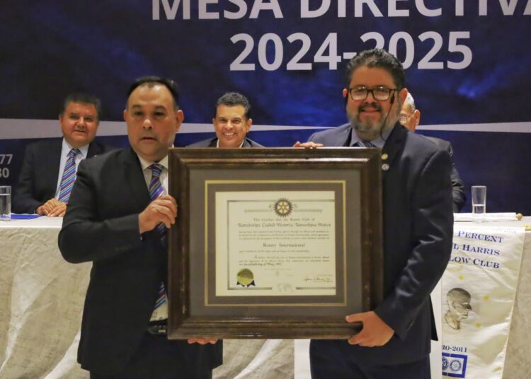 Reconoce Lalo Gattás, espíritu altruista y humanista de Club Rotario Tamaholipa