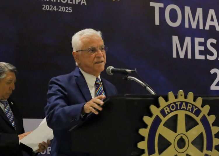 Reconoce Lalo Gattás, espíritu altruista y humanista de Club Rotario Tamaholipa