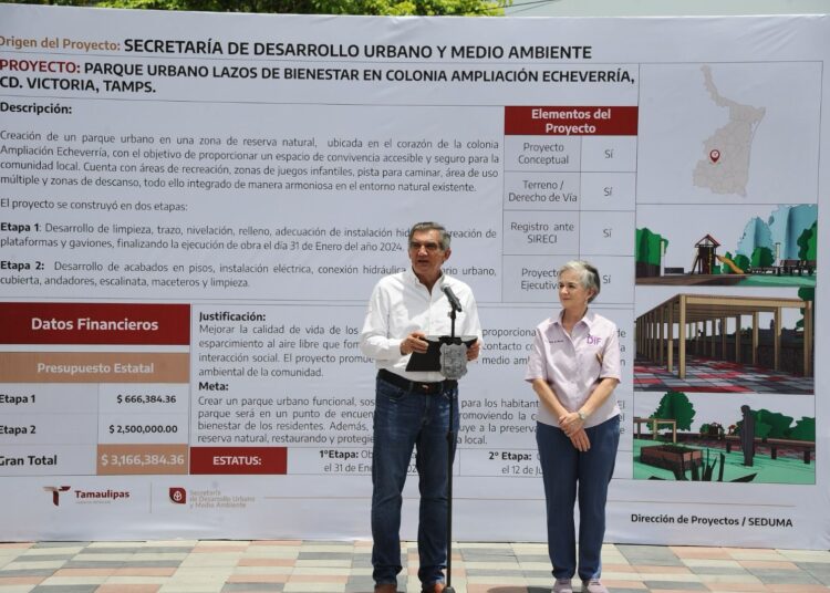 Inauguran Américo y María parque ecológico en Victoria