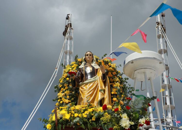 Vive Altamira sus tradiciones con procesión de la Virgen del Carmen