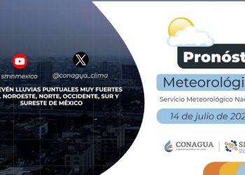 #PronósticodelTiempo para hoy Domingo 14 de julio de 2024