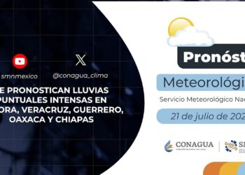 #PronósticodelTiempo para hoy Domingo 21 de julio de 2024