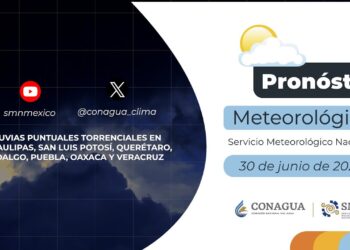 #PronósticodelTiempo para hoy Domingo 30 de junio de 2024