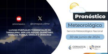 #PronósticodelTiempo para hoy Domingo 30 de junio de 2024