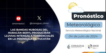 #PronósticodelTiempo para hoy Jueves 04 de julio de 2024