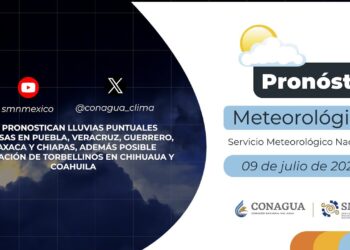 #PronósticodelTiempo para hoy Martes 09 de julio de 2024