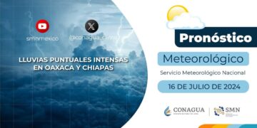 #PronósticodelTiempo para hoy Martes 16 de julio de 2024