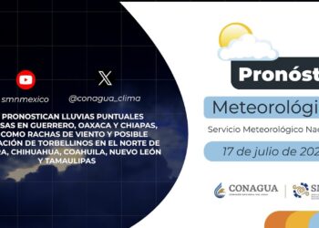 #PronósticodelTiempo para hoy Miércoles 17 de julio de 2024