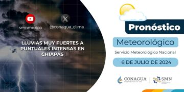 #PronósticodelTiempo para hoy Sábado 06 de julio de 2024