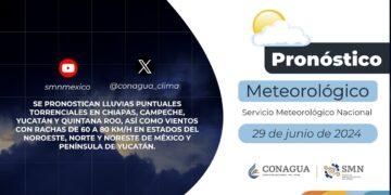 #PronósticodelTiempo para hoy Sábado 29 de junio de 2024