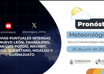 #PronósticodelTiempo para hoy Viernes 26 de julio de 2024