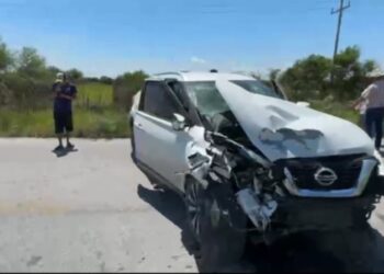 Fuerte accidente en carretera al Mezquital