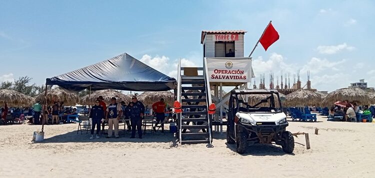A través del operativo “Verano Seguro 2024” Guardia Estatal mantiene seguridad en Playa Miramar