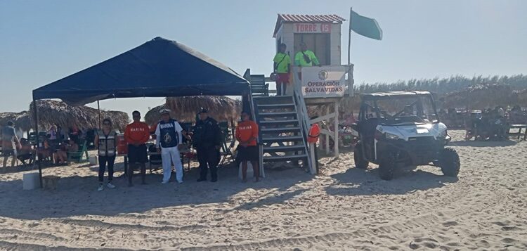 A través del operativo “Verano Seguro 2024” Guardia Estatal mantiene seguridad en Playa Miramar