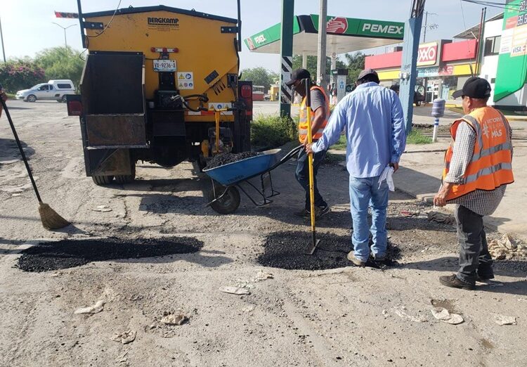 Activan Estado y Municipio programa emergente de bacheo