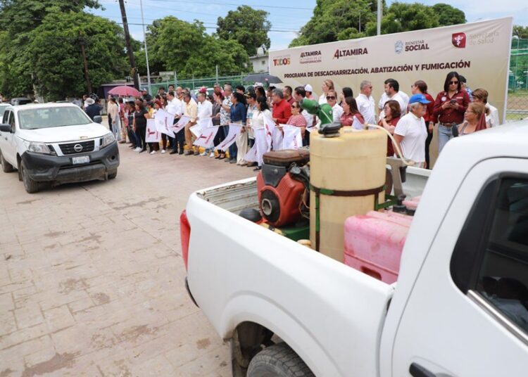 Arranca Gobierno de Altamira jornada de abatización, fumigación y descacharrización en la Zona Miramar