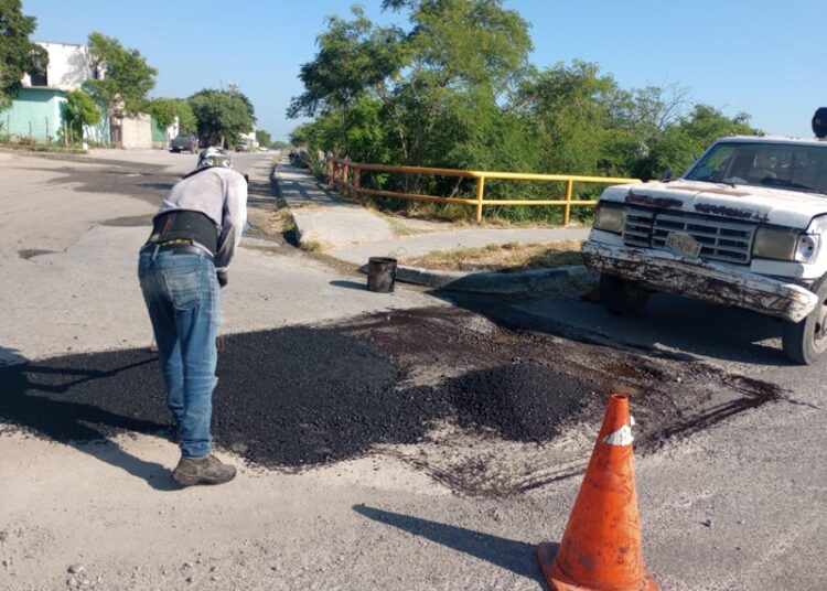 Avanza el mejoramiento de calles en Victoria