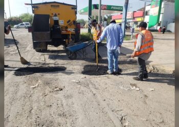 Avanza el mejoramiento de calles en Victoria
