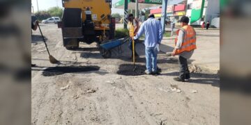 Avanza el mejoramiento de calles en Victoria