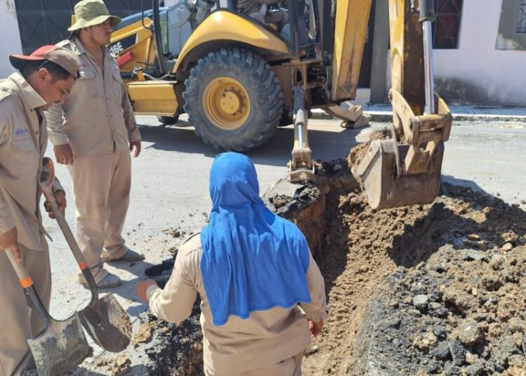 COMAPA Victoria realiza trabajos en el 10 y 11 Bravo