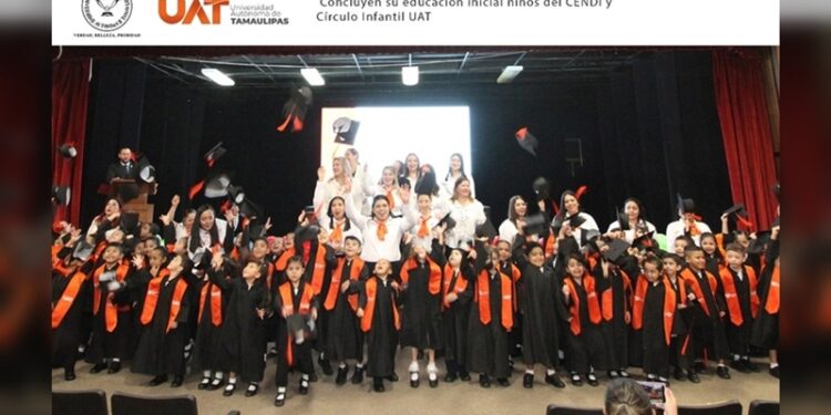 Concluyen su educación inicial niños del CENDI y Círculo Infantil UAT