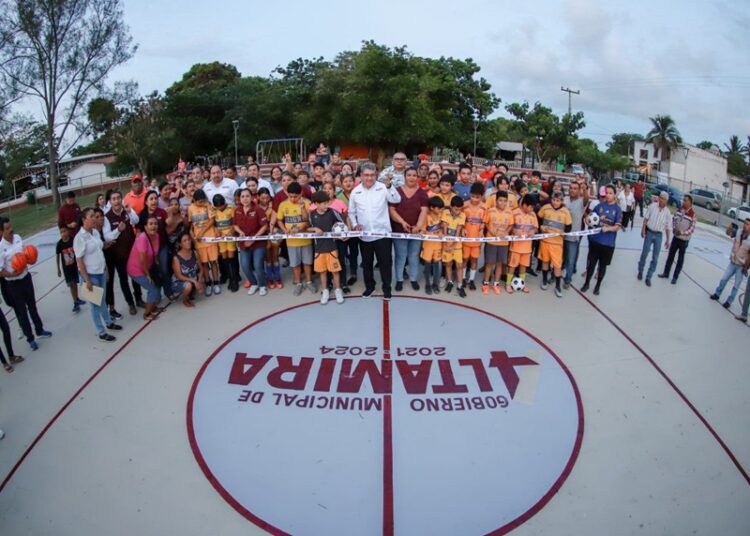 Inaugura AMM obras en la zona centro norte de Altamira